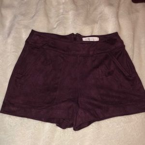 Forever 21 Maroon high waisted shorts